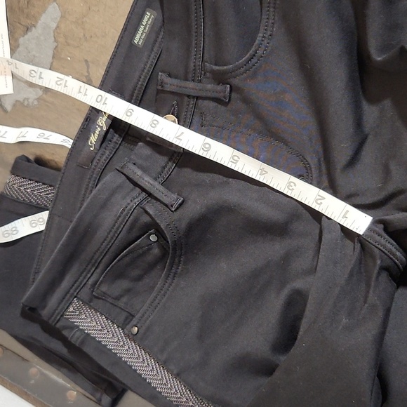 MAVI Adriana Ankle Mid Rise Super Skinny Tuxedo Black Jeans Sample 27 - Picture 6 of 13